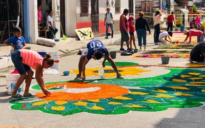 Tradicionales Alfombras Tuxtla Chico Diario Del Sur