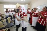 El gobernador de Chiapas, Rutilio Escandón convivió con los alumnos / Foto: Gobierno de Chiapas