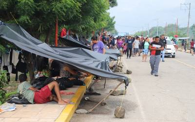 Gobierno vigilar caravana migrante con elementos del INM y la