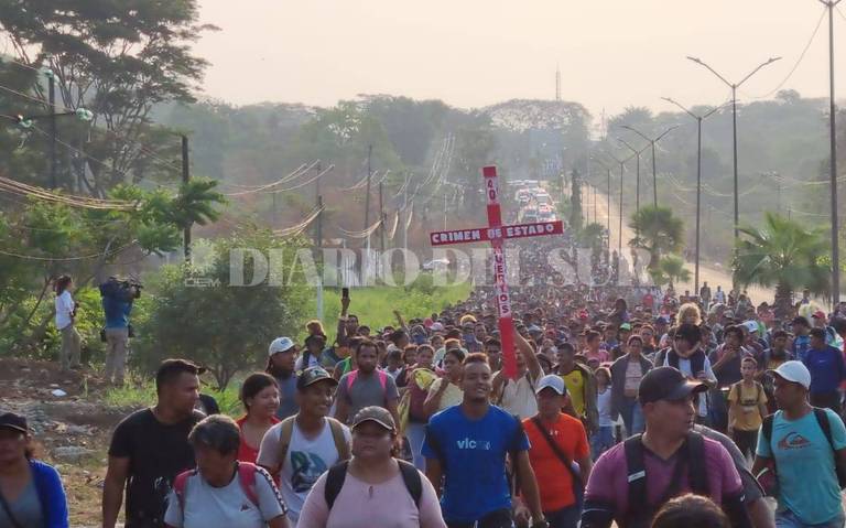 Viacrucis migrante 2023 Tapachula caravana de migrantes