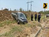 Oficiales de la Guardia Nacional División de Caminos se harían cargo de la unidad accidentada / Foto: Amílcar García | Diario del Sur